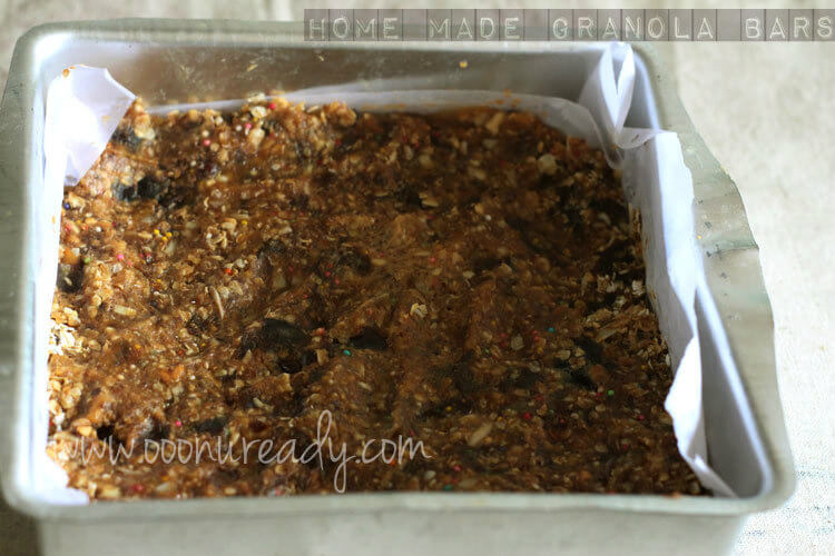 How to make home made granola bars