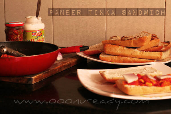 How to make paneer tikka sandwich