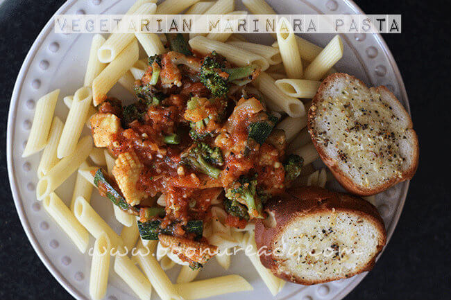 How to make vegetarian marinara pasta