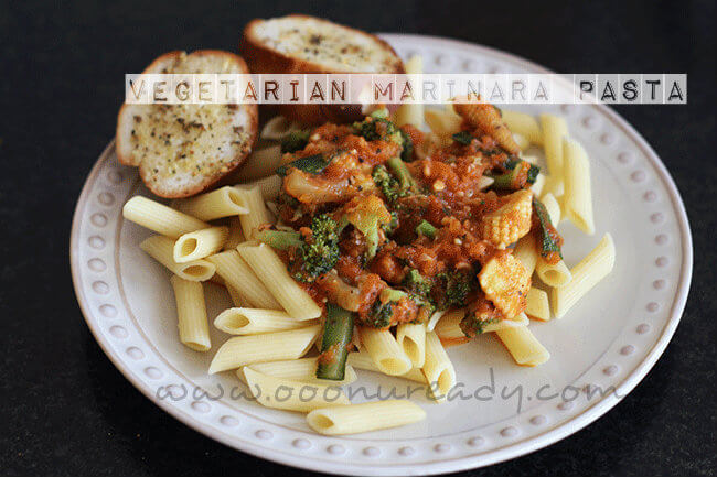 How to make vegetarian marinara pasta