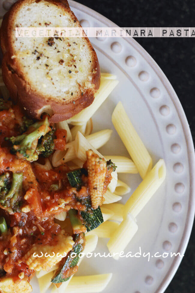 How to make vegetarian marinara pasta