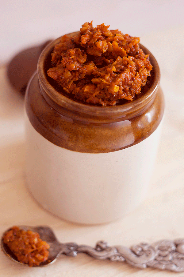 How to make oil free mango pickle
