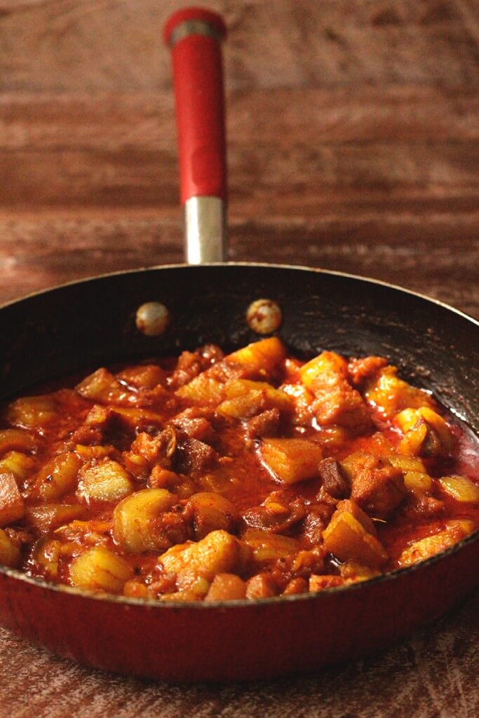 Chili Pork with Paratha