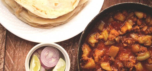 Chili Pork with Paratha